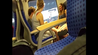 train legs foot fetish voyeur upskirt