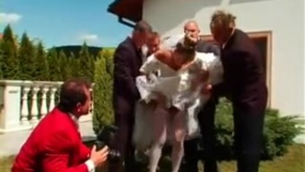 gangbang group european orgy pissing wedding bride