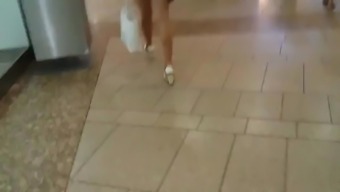 high definition heels candid voyeur pantyhose public