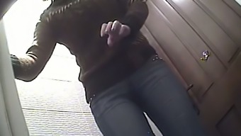 jeans hidden cam hidden cam brown voyeur pissing public brunette amateur