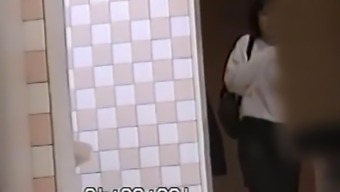 pee caught shower pissing toilet public asian