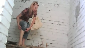 white jeans hidden cam hidden cam voyeur teen (18+) pissing blonde