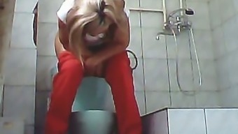 lady hidden cam hidden cam mature panties voyeur toilet public adorable blonde