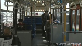 rubbing milf fucking hardcore handjob bus japanese public pussy reality cougar asian