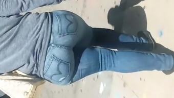 latina jeans butt outdoor