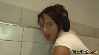 penis pee kinky fucking horny hardcore cock redhead shower teen (18+) pissing public fetish big cock bathroom cumshot