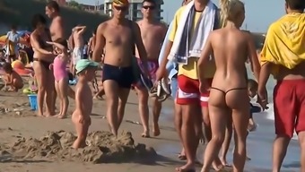nude naked girlfriend funny big ass beach ass