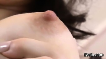 vagina pretty nipples juicy gape masturbation finger brown solo brunette close up