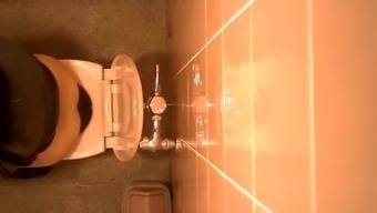 hidden shower pissing toilet public