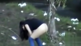pee horny curvy caught cam voyeur outdoor pissing web cam