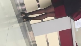 milf high definition heels nylon big ass pantyhose ass