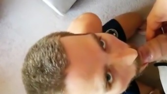 uncle gay cum in mouth blowjob deepthroat
