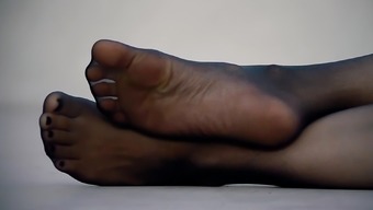 tease foot fetish high definition nylon stockings pantyhose fetish amateur
