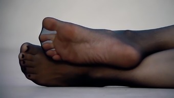 tease foot fetish high definition nylon stockings pantyhose fetish amateur