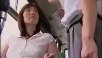 prostitute handjob bus japanese public asian