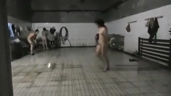 spy oriental shower voyeur public