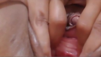 latina squirt pussy female ejaculation close up dildo