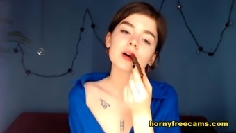 live model masturbation horny curvy brown teen (18+) web cam solo brunette