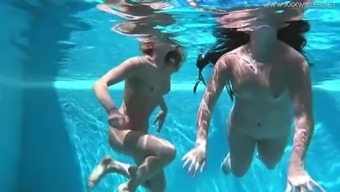 softcore nude naked lesbian teen (18+) pool beach bikini