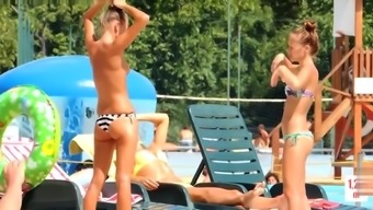 topless teen amateur voyeur teen (18+) beach amateur