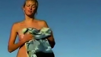 nude naked australian beach blonde