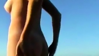 nude naked australian beach blonde