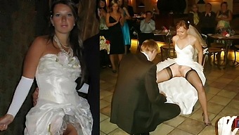 upskirt wedding bride compilation