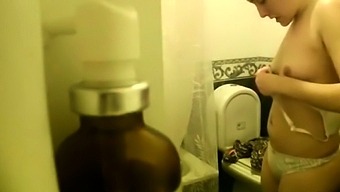 spy high definition hidden cam shower voyeur bathroom brunette amateur