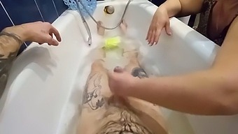stepmom penis jerking milf masturbation handjob cock mature shower bbw russian big cock bathroom cfnm cumshot